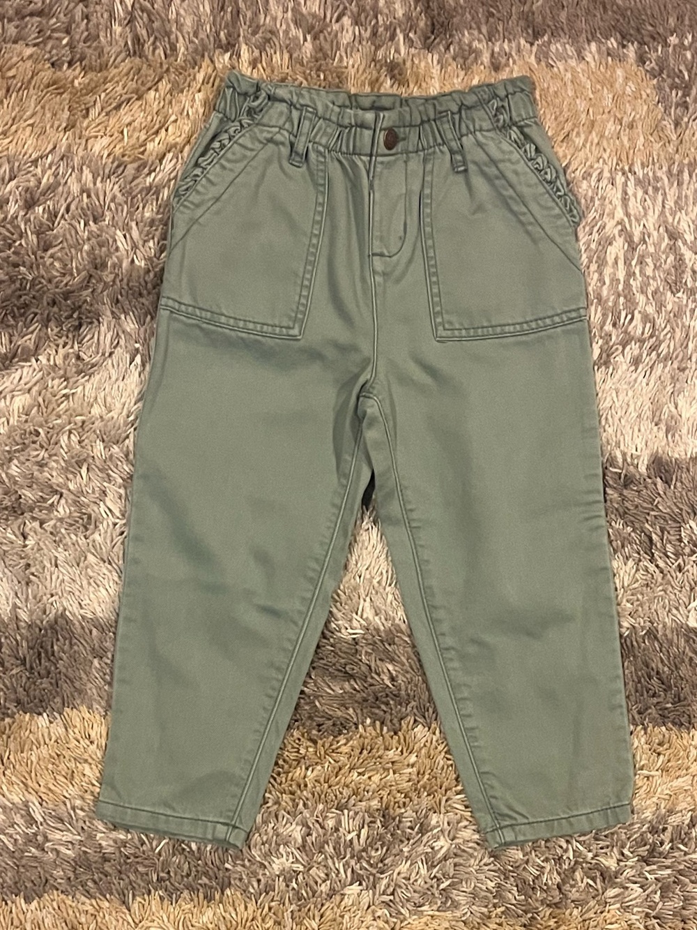Toddler Girls OshKosh Stretch-Waist Pants - 5T - Olive Green